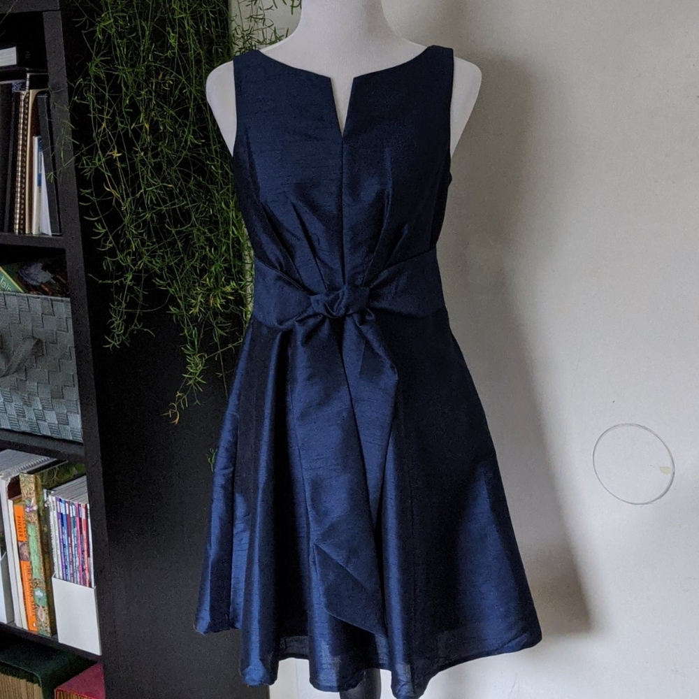 Navy cocktail dress